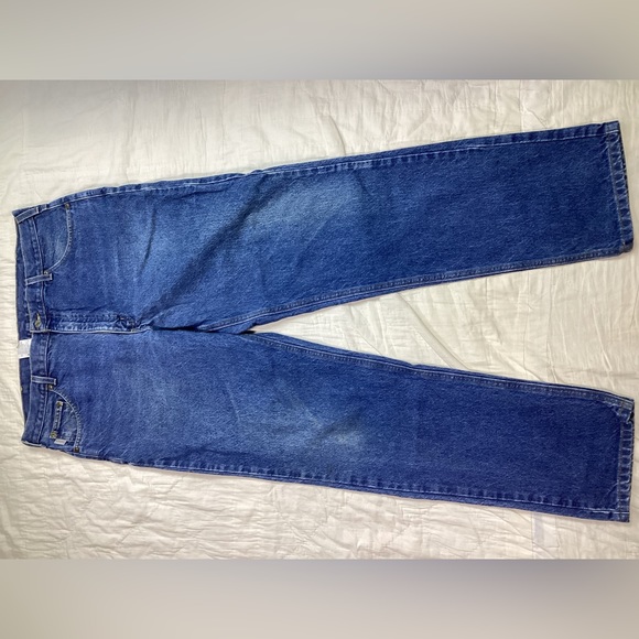 Mens Carhartt B18 Slim Fit Heavyweight 5 Pocket Tapered Jeans 40x34 - Picture 5 of 9